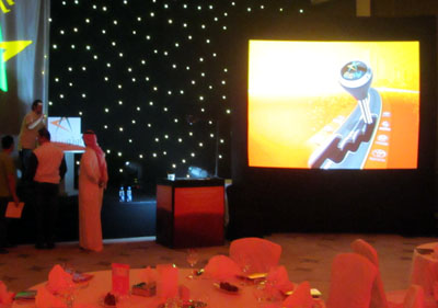 2012 :: Live sand painting show, Corporate event in Jeddah