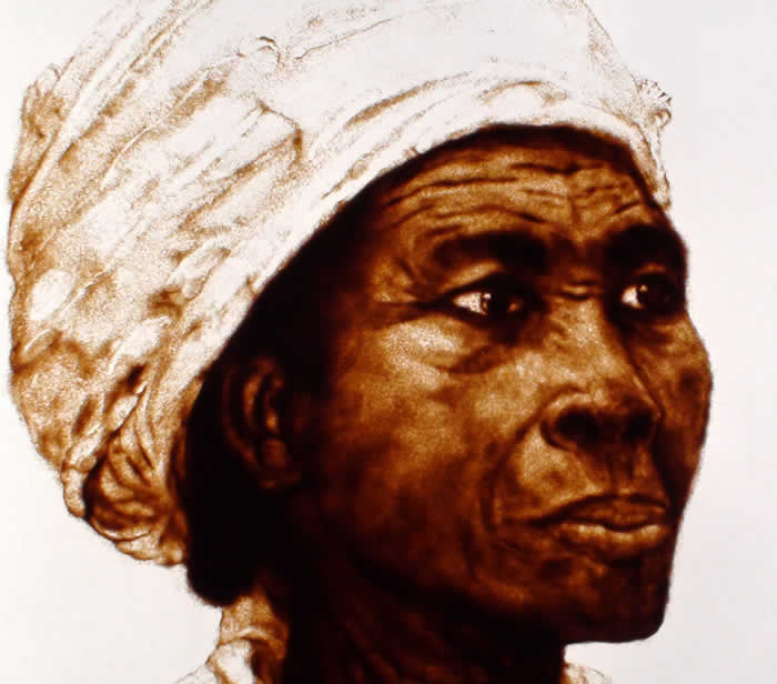 Live sand art David Myriam