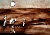 2010 - Peinture sur sable en direct, show "Dunes", Casablanca