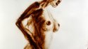 2010 - Sand drawing, Female Nude, practice