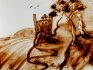 2009 - Live sand drawing, research