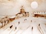 2010 - Sand drawing for symphony concert , Moussorgski