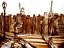2010 - Sand drawing for symphony concert , Bernstein